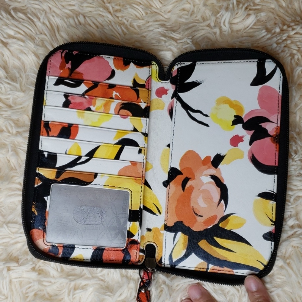 Spring Bodhi wallet multi color floral pattern